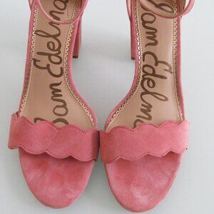 Sam Edelman Pink Scalloped Heels